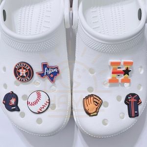 7pcs  x Sport team Houston Astros Baseball Shoe Charms